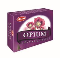 HEM Incense Cones OPIUM BOX of 12 Packets