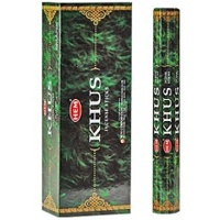 HEM Incense Hex KHUS 20 stick BOX of 6 Packets