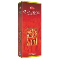 HEM Incense Hex PASSION 20 stick BOX of 6 Packets