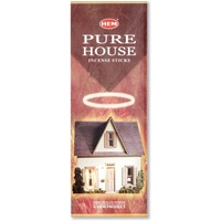 HEM Incense Square PURE HOUSE 8 stick BOX of 25 Packets