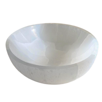 Selenite Crystal Charging Bowl ROUND 14-15cm
