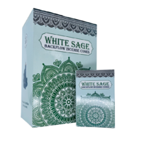 Sacred Tree Cones Backflow WHITE SAGE Box of 12 Packets