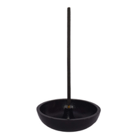 Incense Stick Burner ALUMINIUM BLACK BOWL 8cm