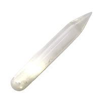 Selenite Crystal Massage Wand POINTED END