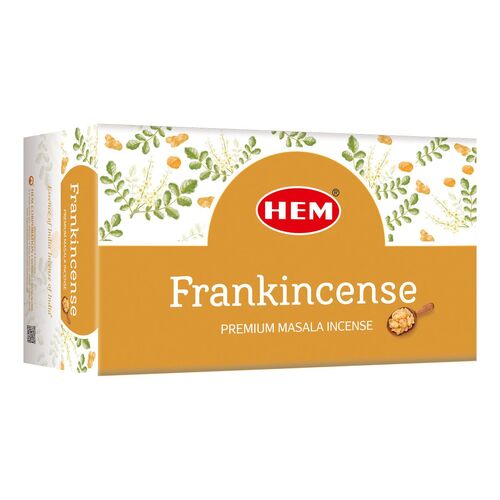 HEM Incense Masala FRANKINCENSE 15g Box of 12 Packets