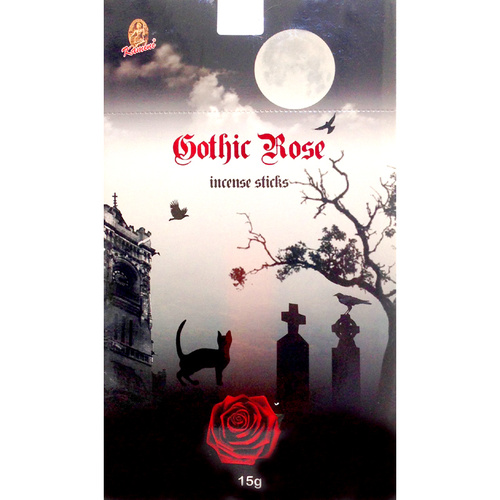 Kamini Incense Flat Pack GOTHIC ROSE 15g BOX of 12 packets