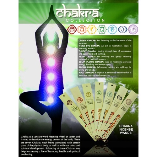 Chakra Collection Incense Sticks 7 SET 10g Single Packet
