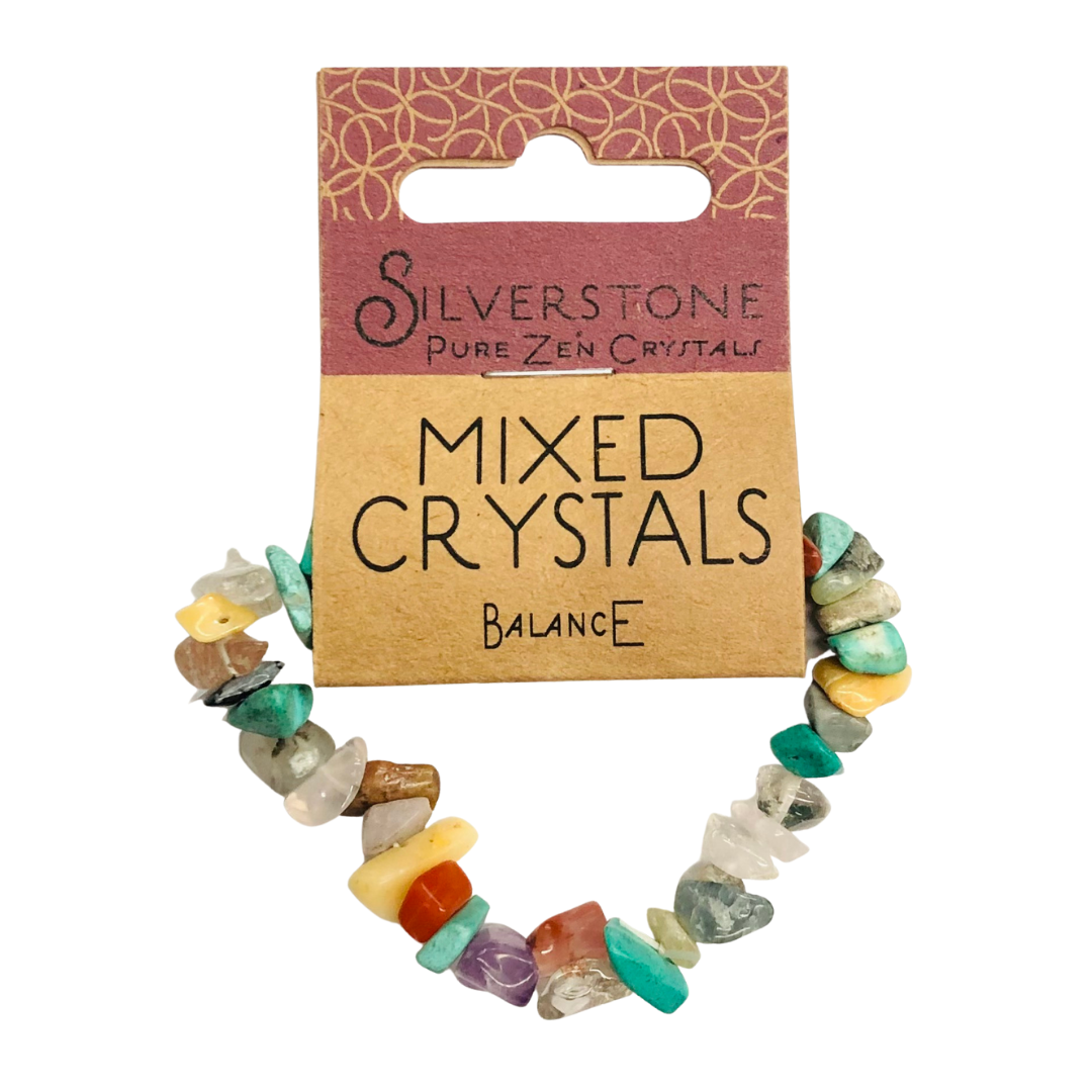 Crystal Chip Bracelet MIXED STONE Eco Range Silverstone