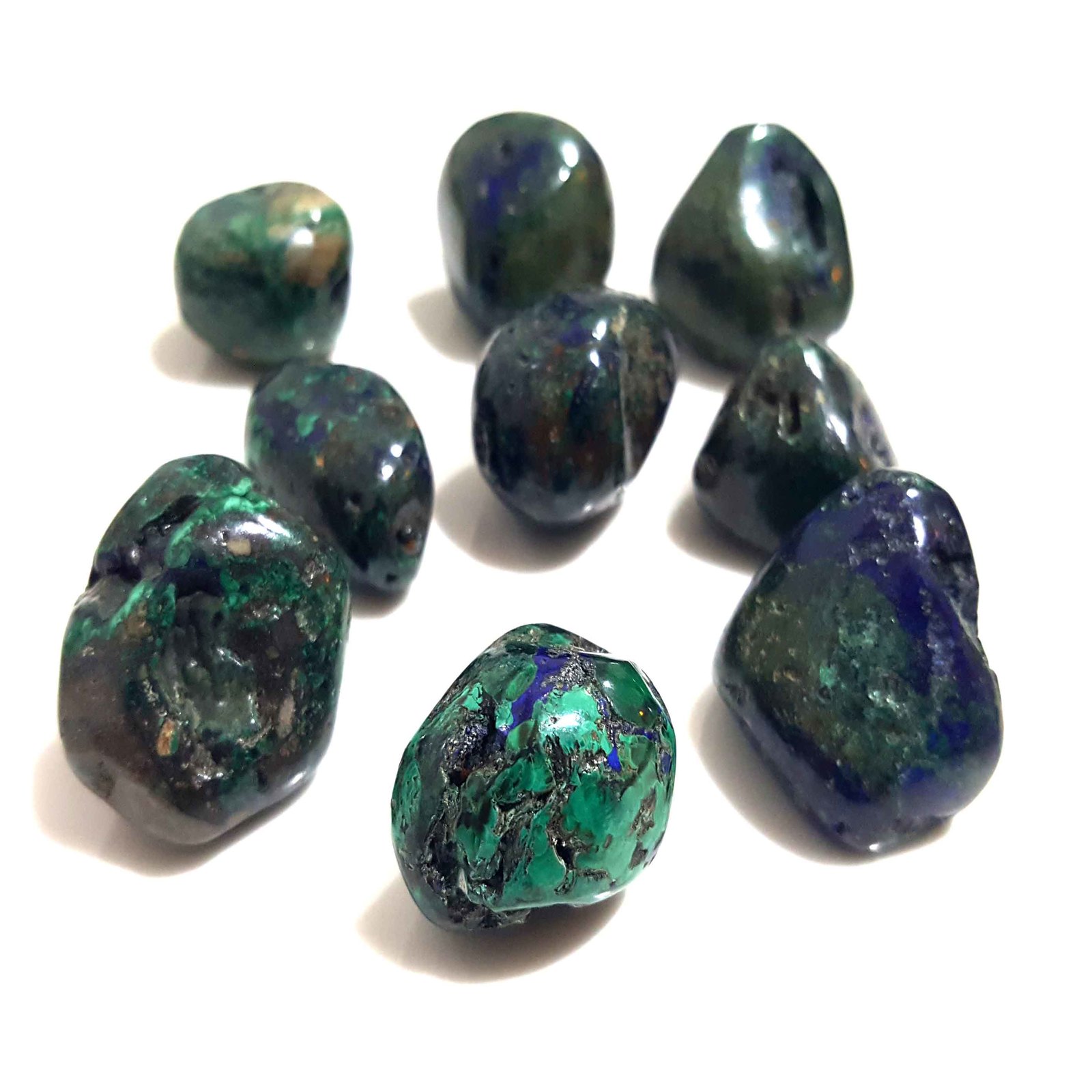 azurite polished stone