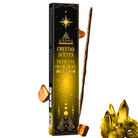 AROMA Crystal Collection Incense Sticks TIGER EYE box of 12 packets