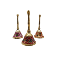 Brass ALTER BELL Assorted Colours 10cm