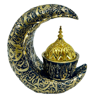 Incense Charcoal & Resin Burner CRESCENT MOON Black