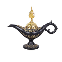 Incense Charcoal & Resin Burner ALADDIN LAMP Black