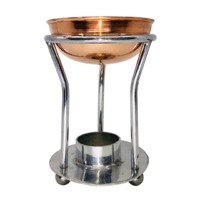Oil & Resin Tealight Burner TOWER with COPPER bowl 15cm