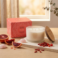 Distillery Soy Candle 450g CRYSTAL HEALING Blood Orange & Goji Berry
