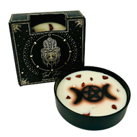 Esoteric Collection Scented Candle GOOD FORTUNE Triple Moon Pentagram 200g