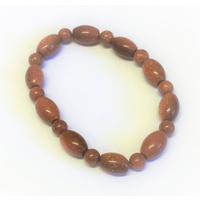 Ball & Barrel Bracelet GOLDSTONE BROWN