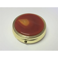 Pill Box RED AGATE 50mm