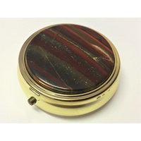 Pill Box RED BANDED JASPER 50mm