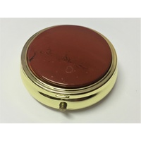 Pill Box RED JASPER 50mm