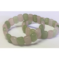 Small Oval Bracelet NEW JADE & ROSE QUARTZ