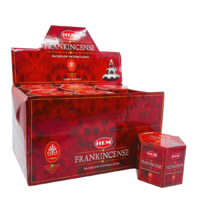 HEM Incense Cones Backflow FRANKINCENSE BOX of 12 Packets