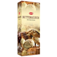 HEM Incense Hex BUTTERSCOTCH 20 stick BOX of 6 Packets
