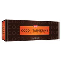 HEM Incense Hex COCO TANGERINE 20 stick BOX of 6 Packets