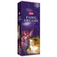 HEM Incense Hex FAIRY DREAMS 20 stick BOX of 6 Packets