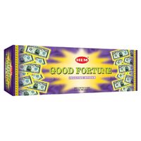 HEM Incense Hex GOOD FORTUNE 20 stick BOX of 6 Packets