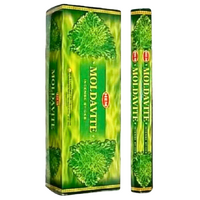 HEM Incense Hex MOLDAVITE 20 stick Box of 6 Packets