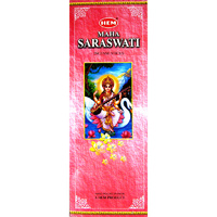 HEM Incense Hex MAHA SARASWATI 20 stick BOX of 6 Packets