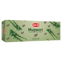 HEM Incense Hex MUGWORT 20 stick BOX of 6 Packets