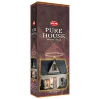 HEM Incense Hex PURE HOUSE 20 stick BOX of 6 Packets