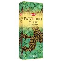 HEM Incense Hex PATCHOULI MUSK 20 stick BOX of 6 Packets