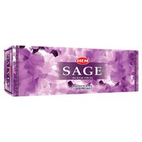 HEM Incense Hex SAGE 20 stick BOX of 6 Packets