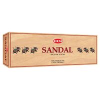 HEM Incense Hex SANDAL 20 stick BOX of 6 Packets