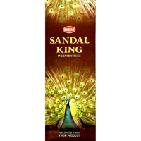 HEM Incense Hex SANDAL KING 20 stick BOX of 6 Packets