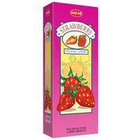 HEM Incense Hex STRAWBERRY 20 stick BOX of 6 Packets