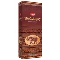 HEM Incense Hex SANDALWOOD 20 stick BOX of 6 Packets