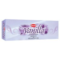 HEM Incense Hex VANILLA 20 stick BOX of 6 Packets