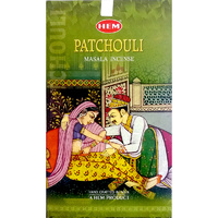 HEM Incense Masala PATCHOULI 15g BOX of 12 Packets