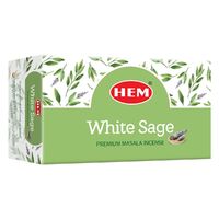 Hem Incense Masala WHITE SAGE 15g BOX of 12 Packets