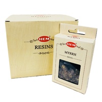 HEM Incense Resin MYRRH 30g, BOX of 12 Packets
