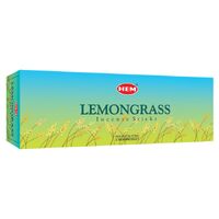 HEM Incense Square LEMONGRASS 8 stick BOX of 25 Packets