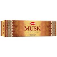 HEM Incense Square MUSK 8 stick BOX of 25 Packets
