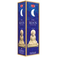 HEM Incense Square THE MOON 8 stick BOX of 25 Packets