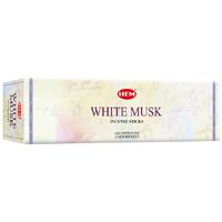HEM Incense Square WHITE MUSK 8 stick BOX of 25 Packets