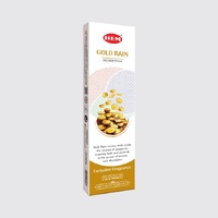 HEM Incense Tall GOLD RAIN 25g Box of 12 Packets