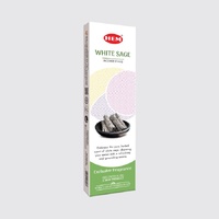 HEM Incense Tall WHITE SAGE 25g Box of 12 Packets